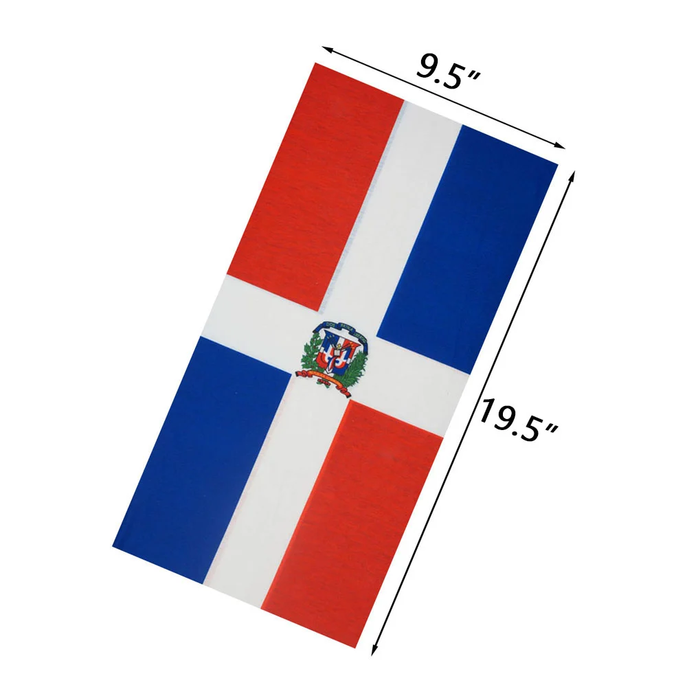 Bandana con bandera nacional de Dominica para hombre y mujer, pasamontañas sin costuras, pañuelo para el cuello para senderismo, ciclismo y pesca, mascarilla facial para verano