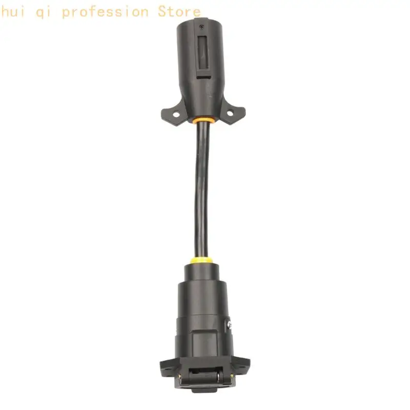 7-Wege-Steckdosenadapter für Anhänger 12V Verdrahtungsanschluss mit Montageflansch H8WE – Detail 4