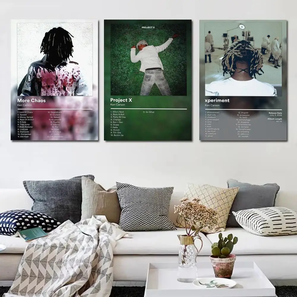Hip Hop Music K-Ken Carson Poster Music Album Wall Art Print Room Decoration for Bedroom Living Room Office Home Decor Gift