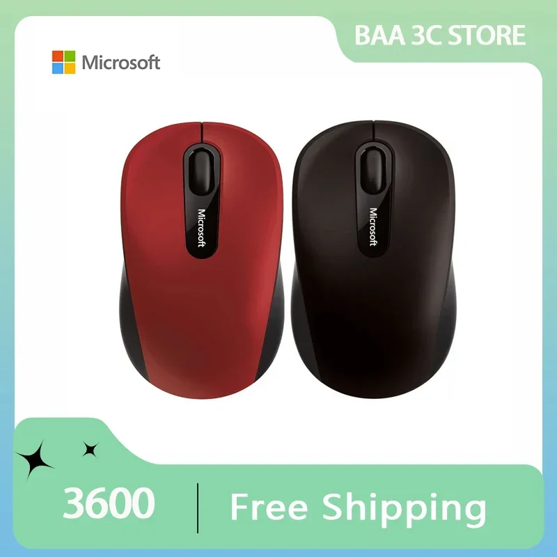 

Microsoft 3600 Mouse Bluetooth 4.0 2.4G Wireless Lightweight E-sports Portable Computer Mouse Accessory for Computer Game