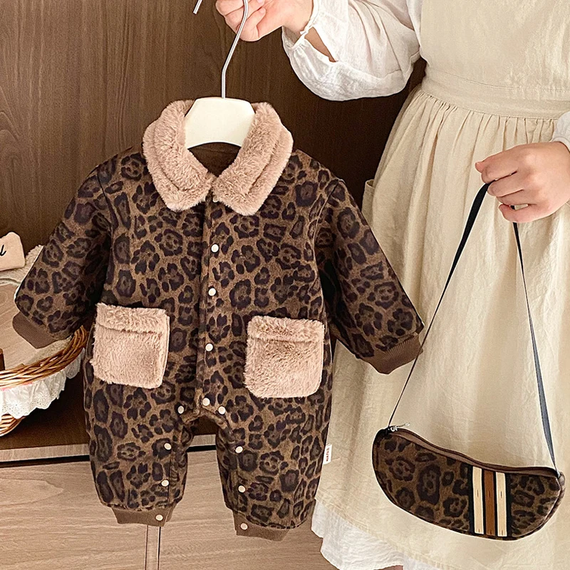IYEAL Newest Winter Warm Fleece Newborn Baby Boy Girl Cartoon Hooded Jumpsuit Toddler Cute Rompers Outerwear Snowsuits