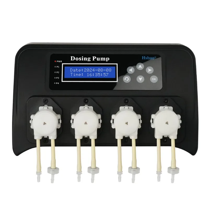 

Titration pump Aquarium 4-head titrator Grass tank Timing quantitative titration Peristaltic pump Coral feeding