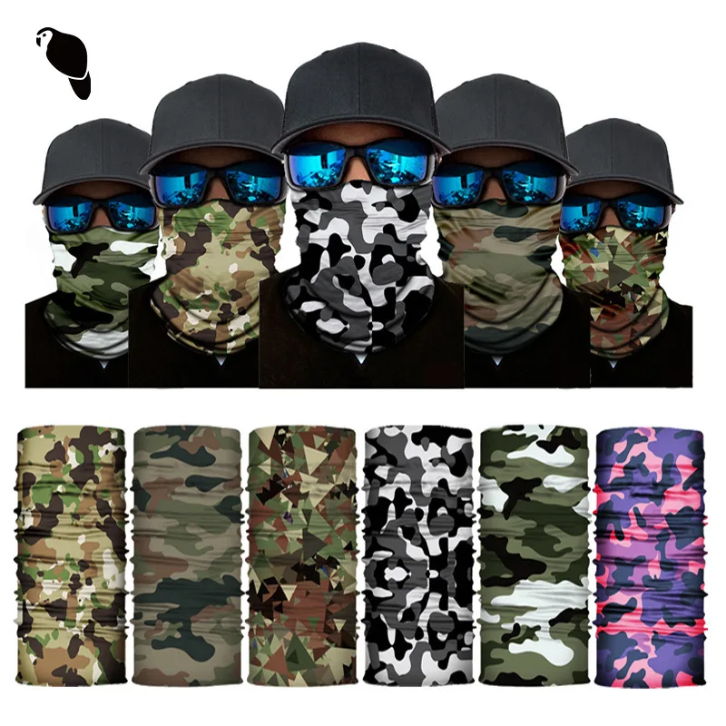 30 Kinds of Camouflage Mountaineering Neck Scarves Outdoor Riding Windproof Mask Summer Sun Protection Headscarf