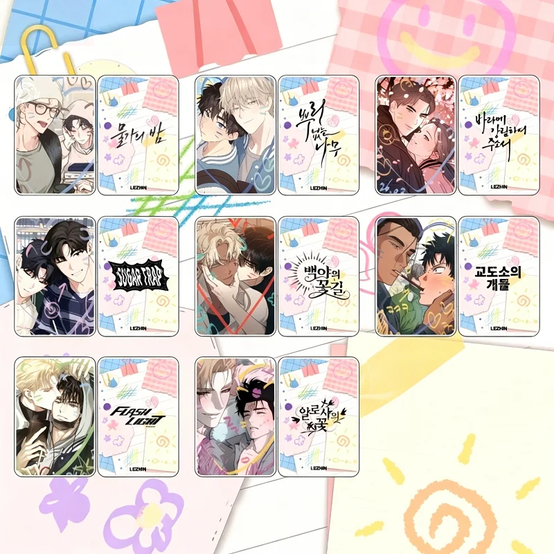 

Korean Manhwa Series Photo Cards 8Pcs/Set All Popular Comic Characters Lomo Cards Fans Collection Gifts