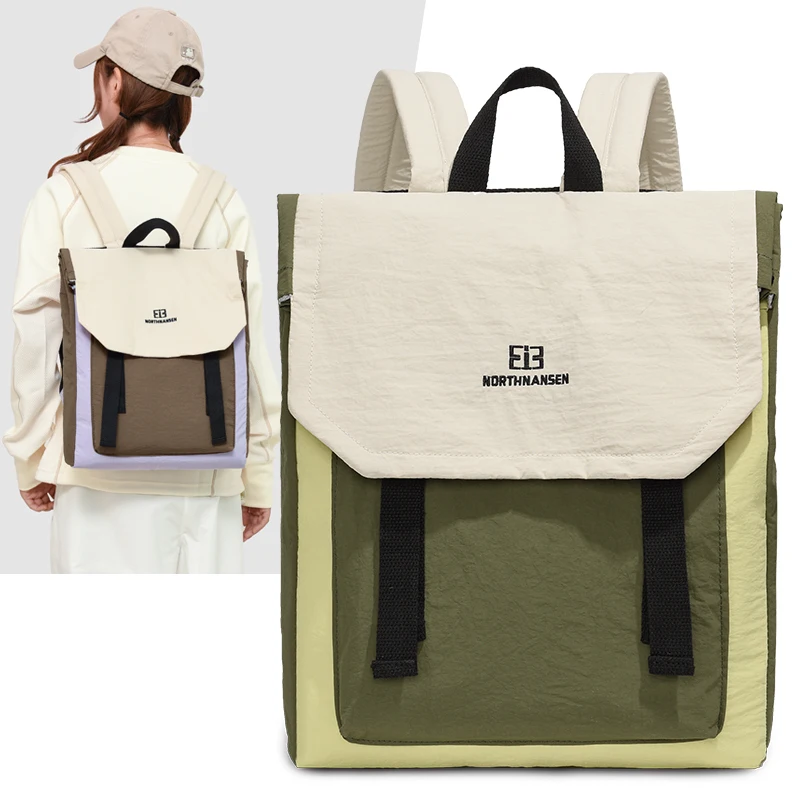 

New Color-Block Travel Backpack Large-capacity casual lightweight laptop bag Outdoor sports hiking backpack