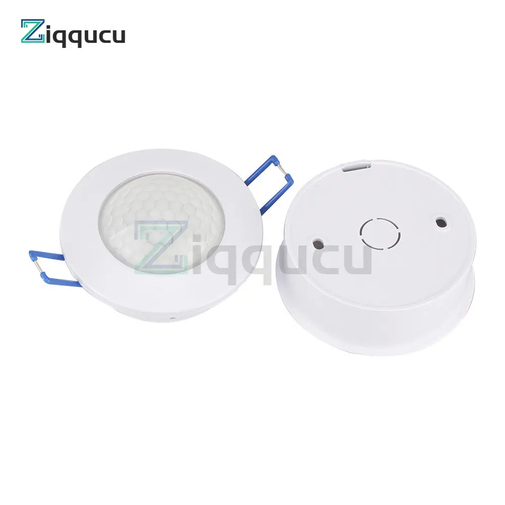 AC220-240V Sensor Switch 360 degree detection range 6-8m 3-200LUX adjustable human body infrared sensor switch projection light