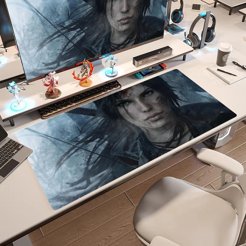 Tomb Raider Game Mousepad Large Keyboard Desk Mat Gaming Mouse Pad LockEdge Non-slip Mat