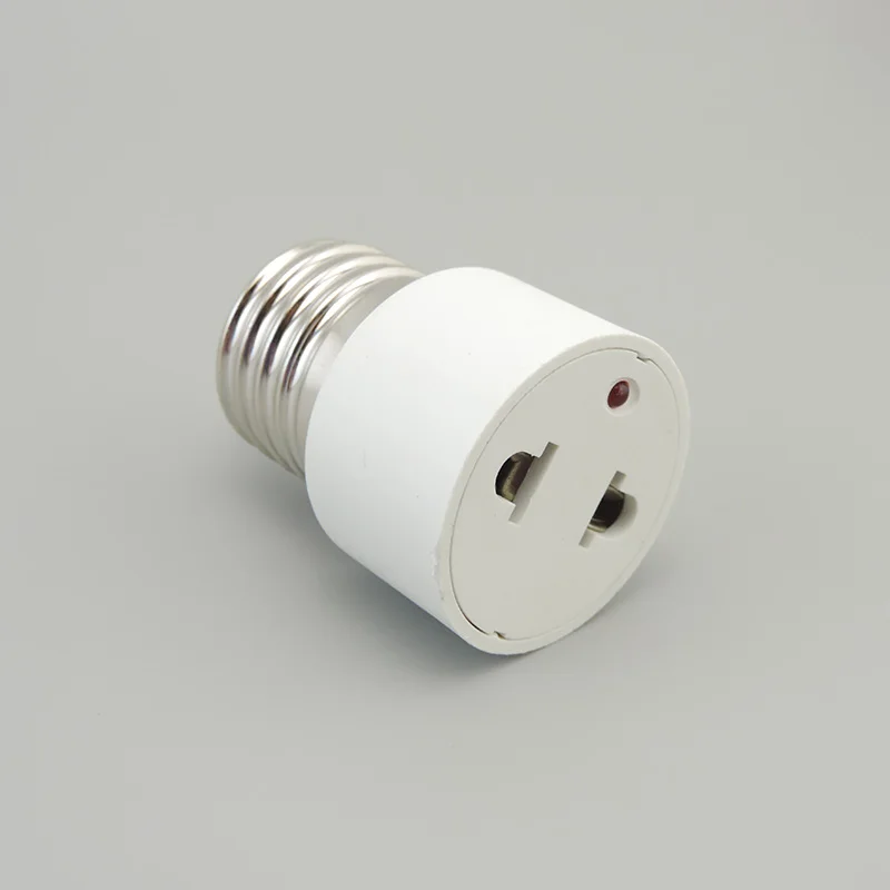 E27 Bulb To US/EU Plug Light Fixture Bulb Base Lamp Socket Adapter Convert E27 Base