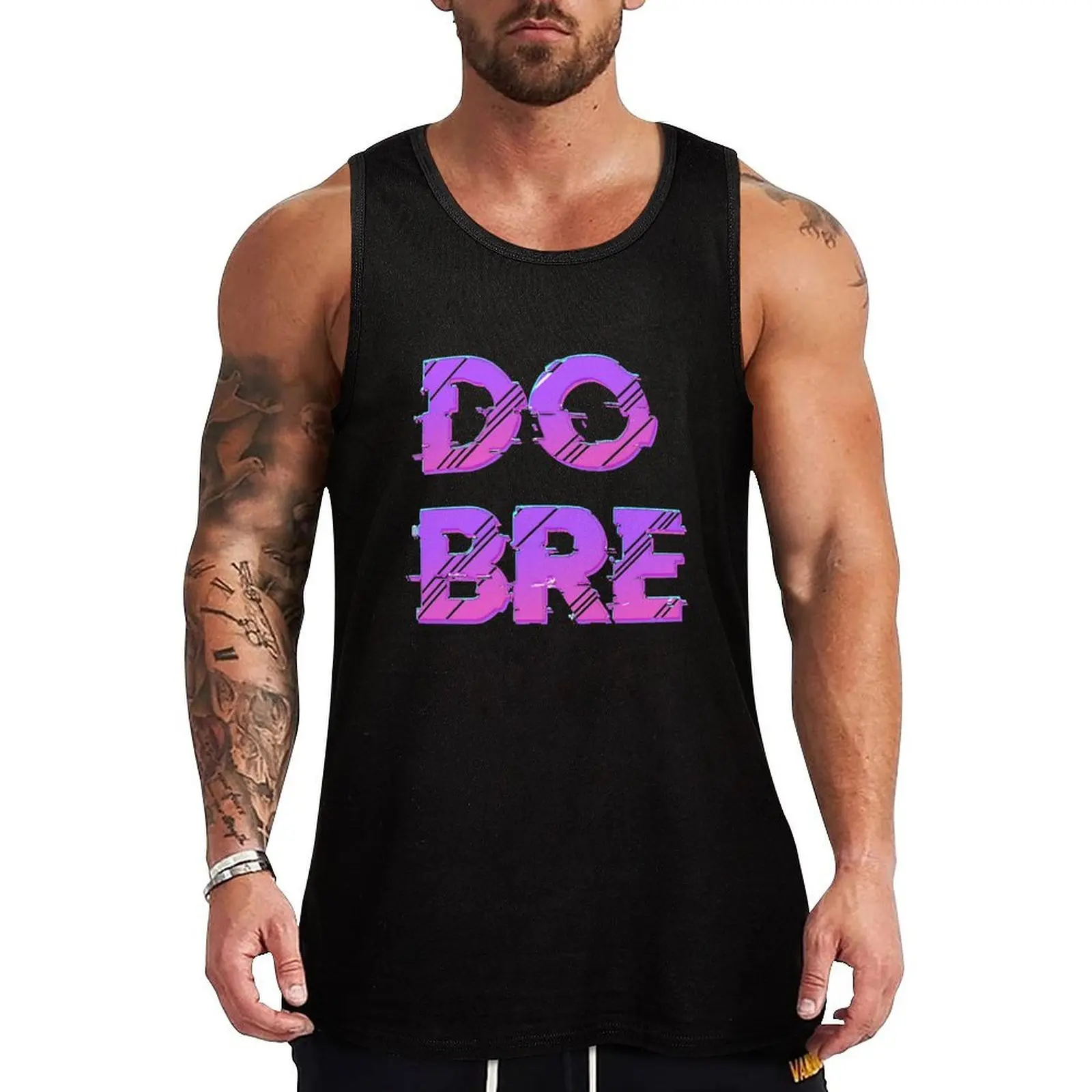 

DOBRE Logo Tank Top T-shirt men Body man summer Men's tops bodybuilding men