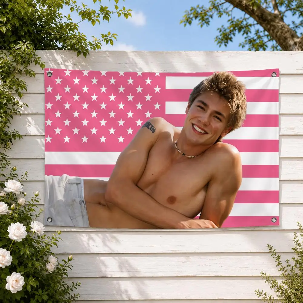 Actor Chad Michael Murray Flags Yard Garden Decor Banner Indoor Outdoor Wall Hanging Flag Home Patio Wall Art Decoration