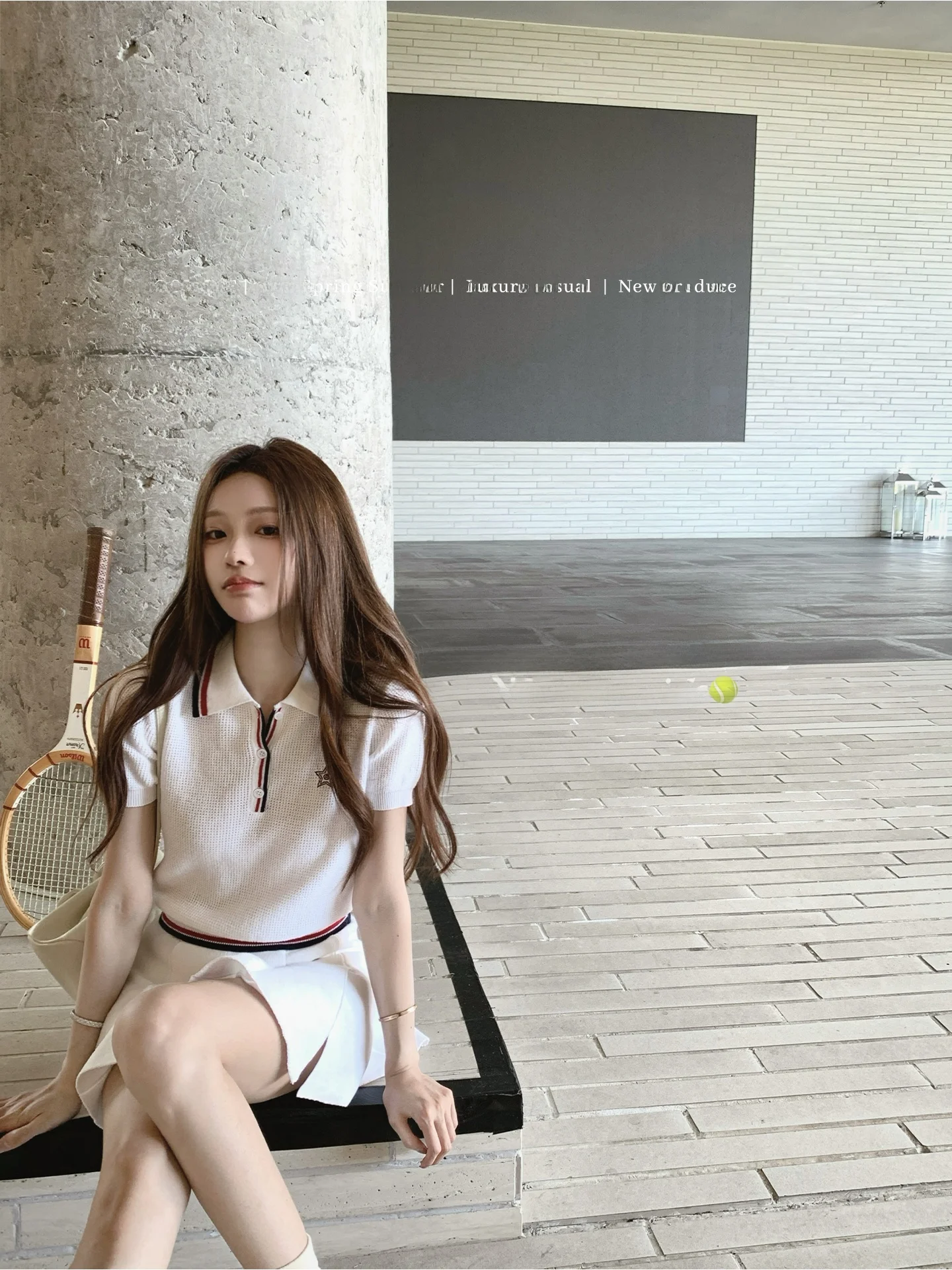 

Комплект Coolline Oxygen: теннисная юбка и вязаный топ для девушек, модная повседневная одежда для молодых женщин