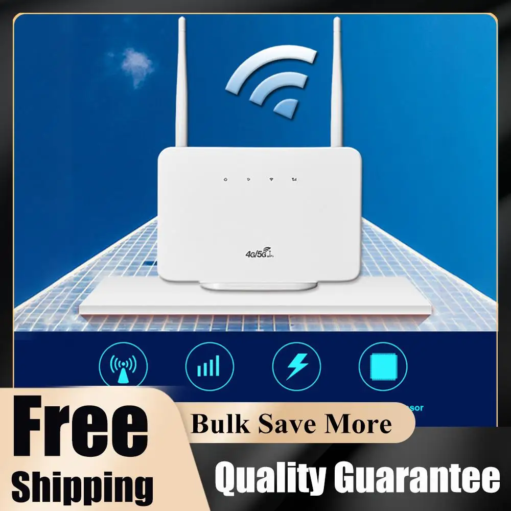 

4G Wireless Router 300Mbps 4G LTE CPE Router Wireless Modem External Antenna with Sim Card Slot EU Plug for Home Travel Work