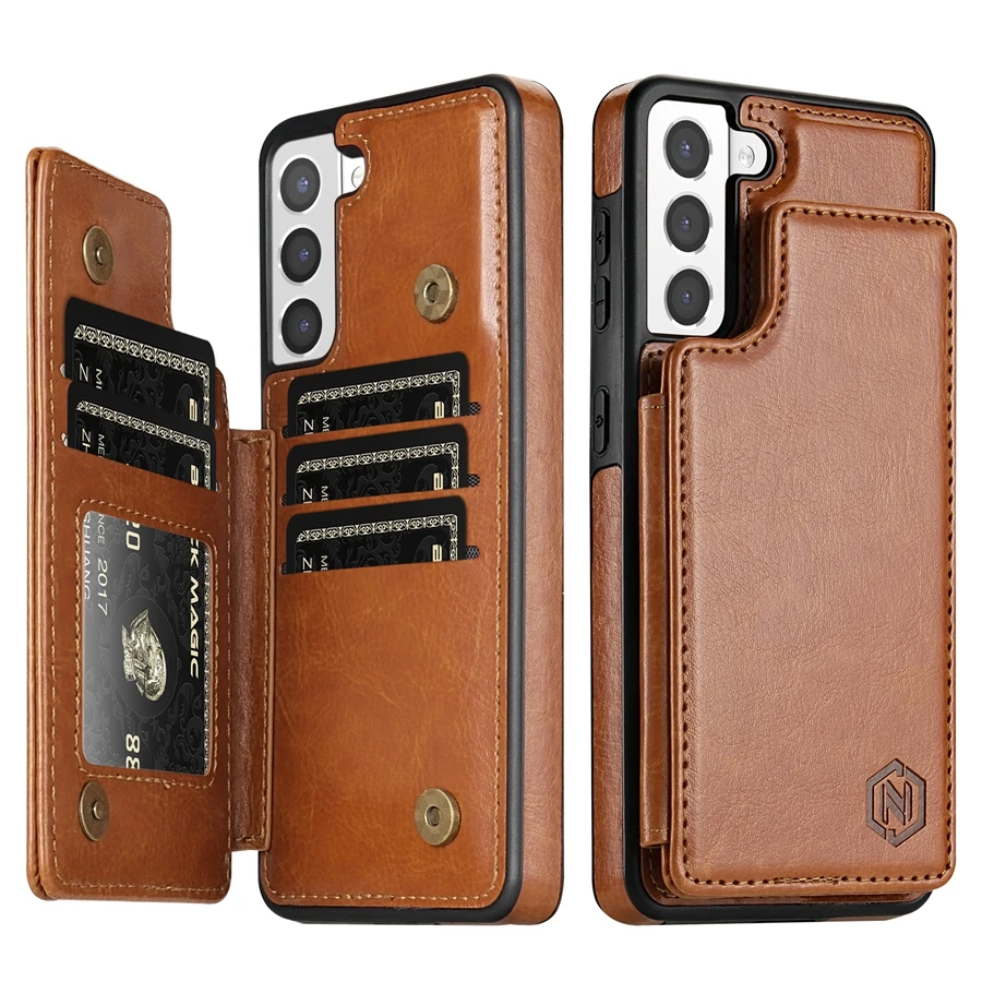 Portemonnee RFID Blokkerende Laag Bescherm Anti-Diefstal Magnetische Lederen Case Voor Samsung Galaxy A15 A16 A17 A26 A35 A36 a53 A54 A55 A56