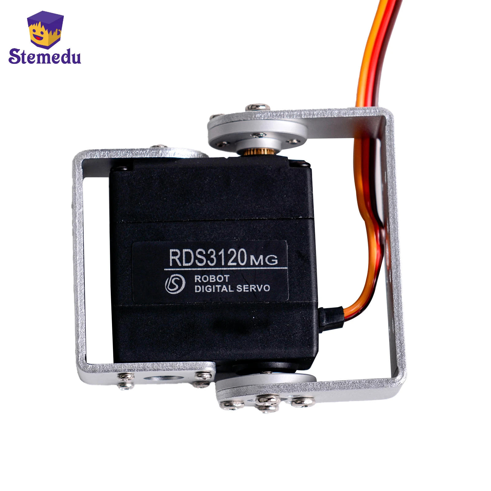 Servo motor digital 20KG RDS3120 6V 180 °   270 °   Metal Gear DIY com suporte de montagem em U para Arduino RC 1:8 1:10 1:12 Baja Car Robot