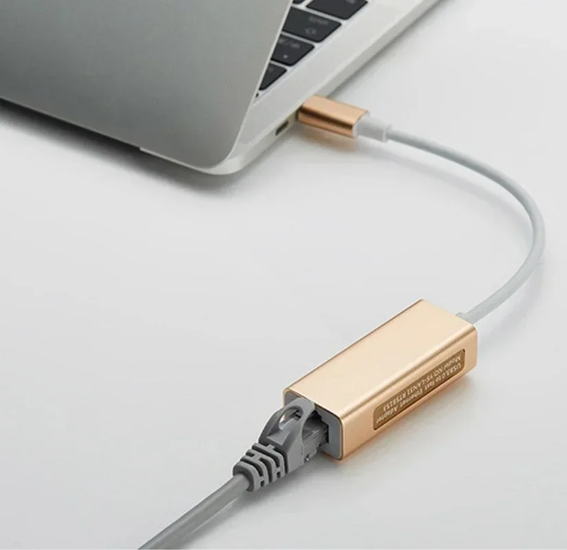 10m/100m/1000m gigabit ethernet tipo c para rj45 placa de rede adaptador lan para macbook pro chromebook usb c liga alumínio