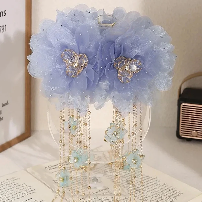 أنيقة زهرة اللوتس مشبك شعر الترتر شرابات مشبك شعر للنساء الفتيات الحلو موضة القرش كليب إكسسوارات الشعر هدايا