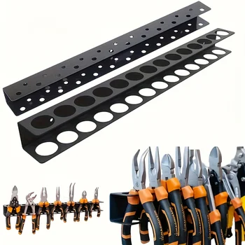 1 Piece Suitable For Garage Wall Mounted Multifunctional Tool Management Metal Screwdriver And Pliers Storage Rack 1