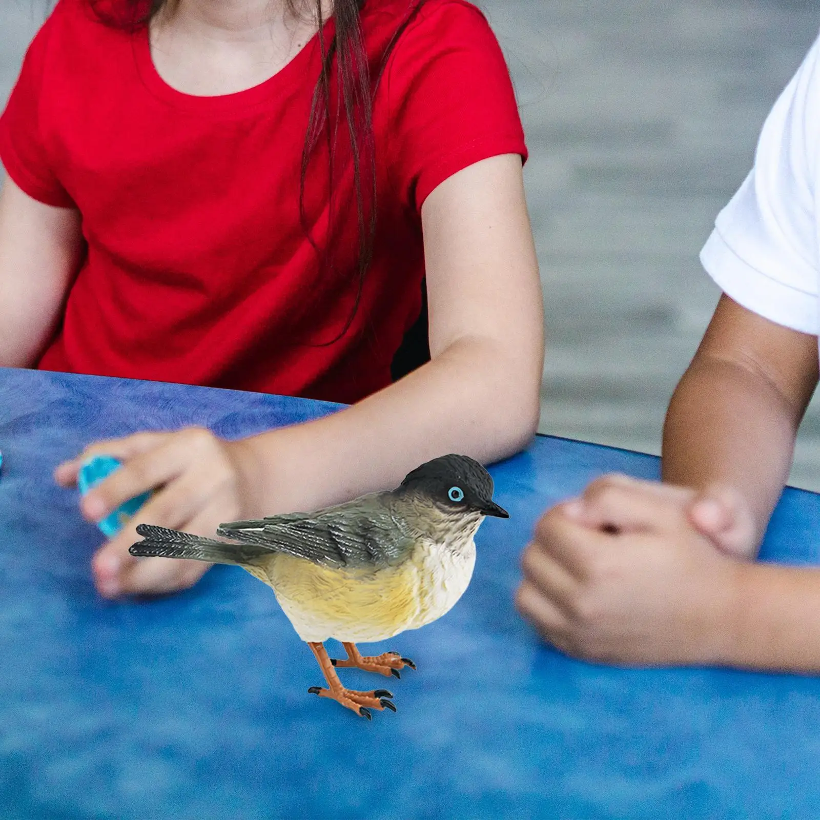Miniature Birds Decor Handpainted for Children Simulation Bird Figurines for Wedding Festival Tabletop Home Decor Bookshelf