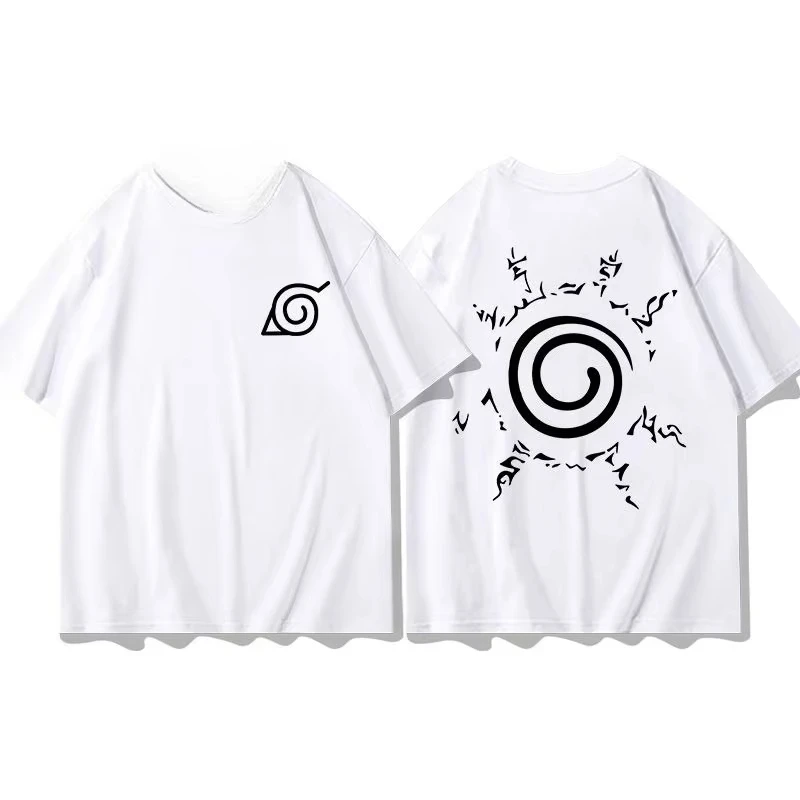 Anime Naruto Print Tops Summer New T-shirt Unisex Anime Naruto Sports Men Women and Kids T-shirt