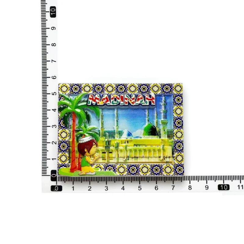 

Medina Tourist Souvenirs Creative Attractions Decoration Crafts Magnetic Refrigerator Stickers Collection Souvenirs