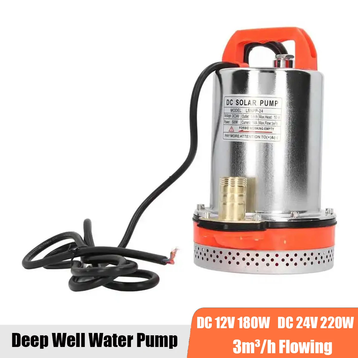 

DC 12V 180W Submersible water pump water Low pressure pump battery small water pump 24 volt pump 220w water pump garden pump