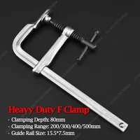 200-500mm Heavy Duty F-Clamp Bar Clip Clamp For Woodworking High Strength Wood Clamping Carpenter DIY Hand Tool Hardware Clamps