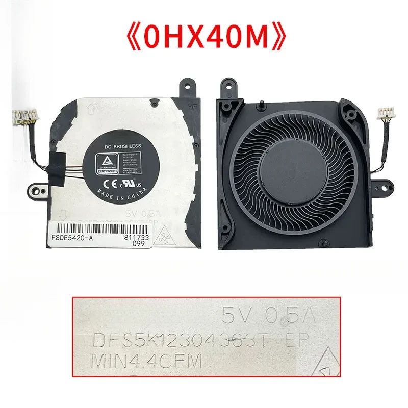 Laptop Cpu Cooling Fan For DELL Latitude 5420 0HX40M