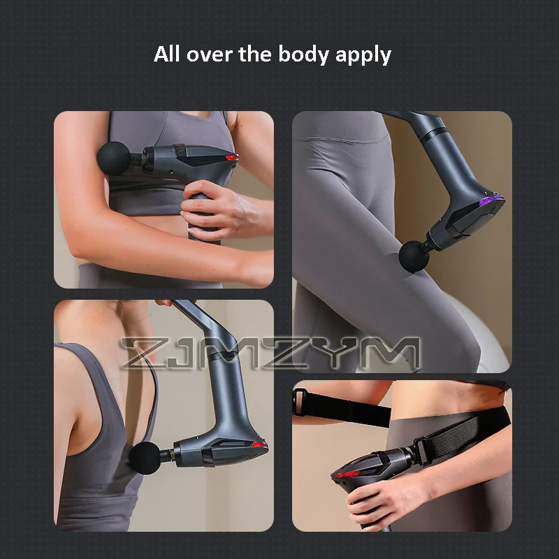 Pistola de massagem multifuncional com fita dividida, vara de massagem muscular profunda para corpo, pescoço, costas, perna, ferramenta fitness