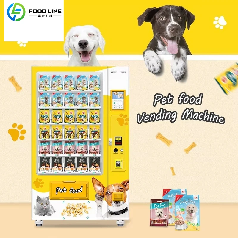 Customize New Pet Food /Snacks/Condom Commercial Vending Machine Coin Credit Card Payment for Business