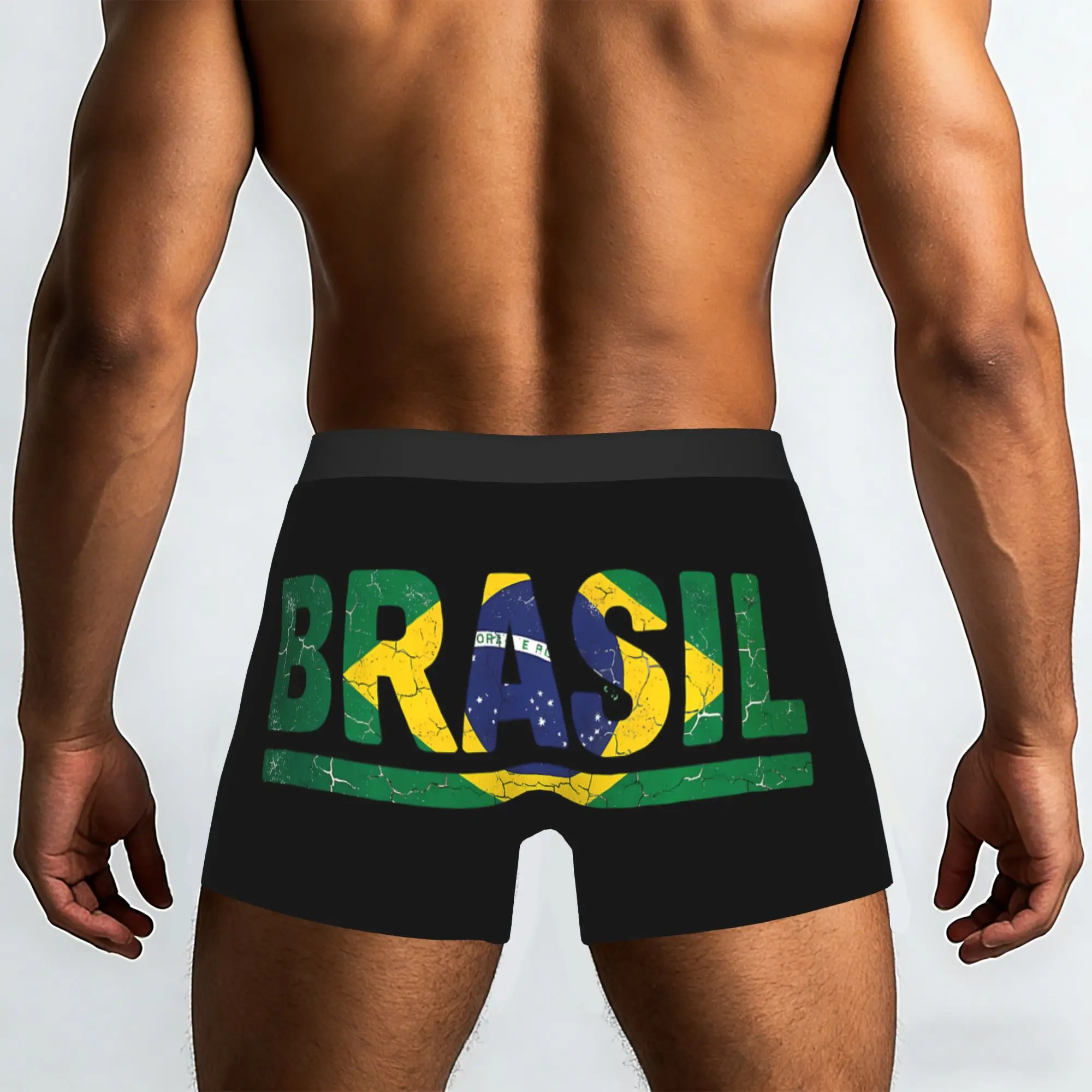 Brazilian Pride Brasilian Roots Brazil  Brasil Underpants Homme Panties Male Underwear Print Shorts Boxer Briefs