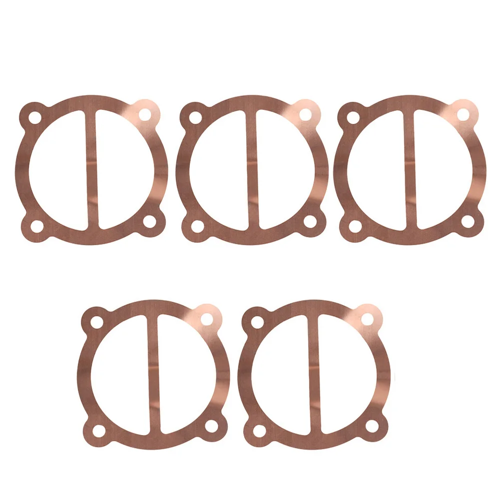 5 Valve Plate Gaskets Washers Copper Pads Compatible with Various Air Compressor Cylinder Heads 65 Type and 65 Type 5 Holes