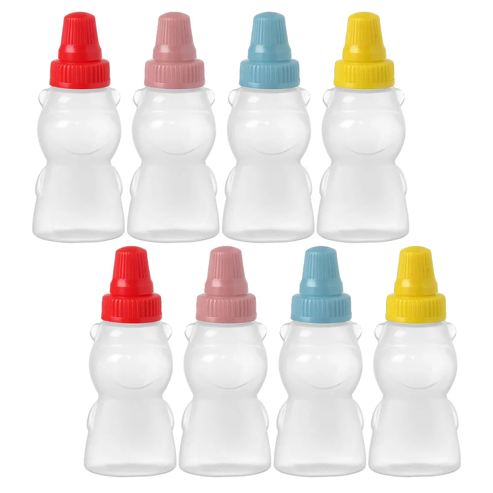 

8 Pcs Sauce Bottle Honey Container Tiny Containers Travel Condiment Jars Pe Bottles Squeeze Vinegar