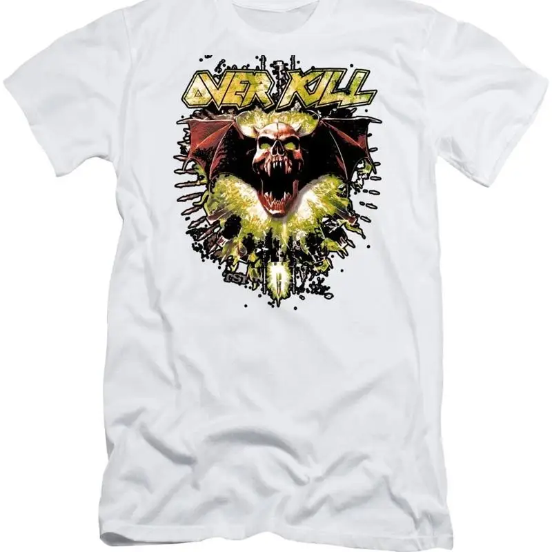 Overkill Forest Scene Skull Bats BL33 T-Shirt