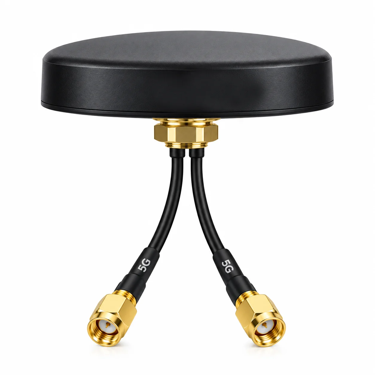 Low Profile MIMO  4G/5G Omni-Directional Screw-Mount Puck Antenna for Verizon, AT&T T-Mobile (and Others) Modems & Routers