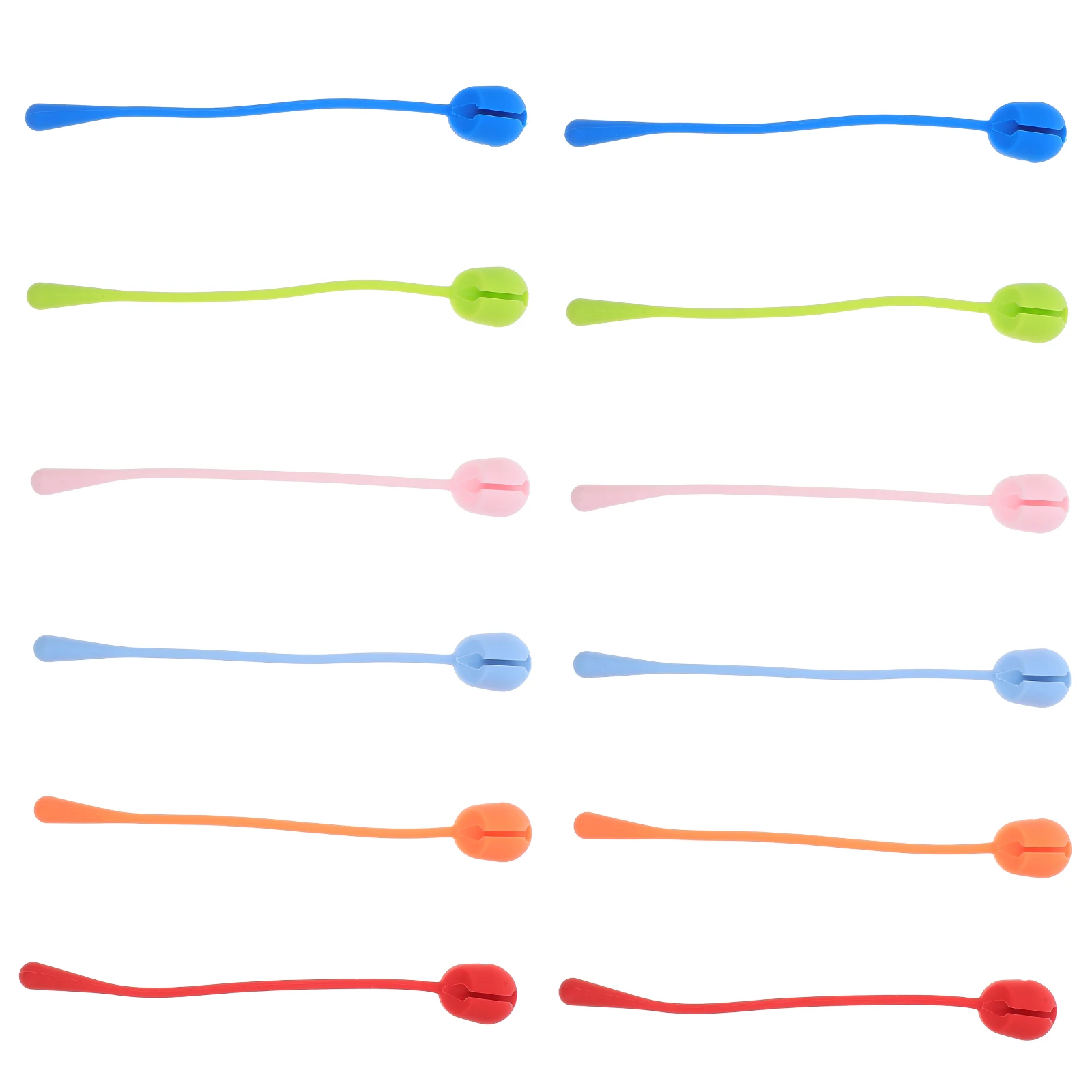 

16 Pcs Manager Silicone Cord Cord Ties Straps Wire ganizer Ties Holder Reusable Fastening Travel Indoors Outdoors