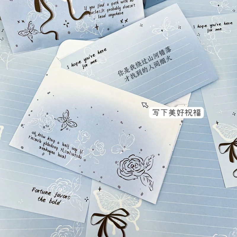 Custom. New Ribbon Envelope Letter Paper Good-looking Ins Style Student Ceremony Sense Handwriting Romantic