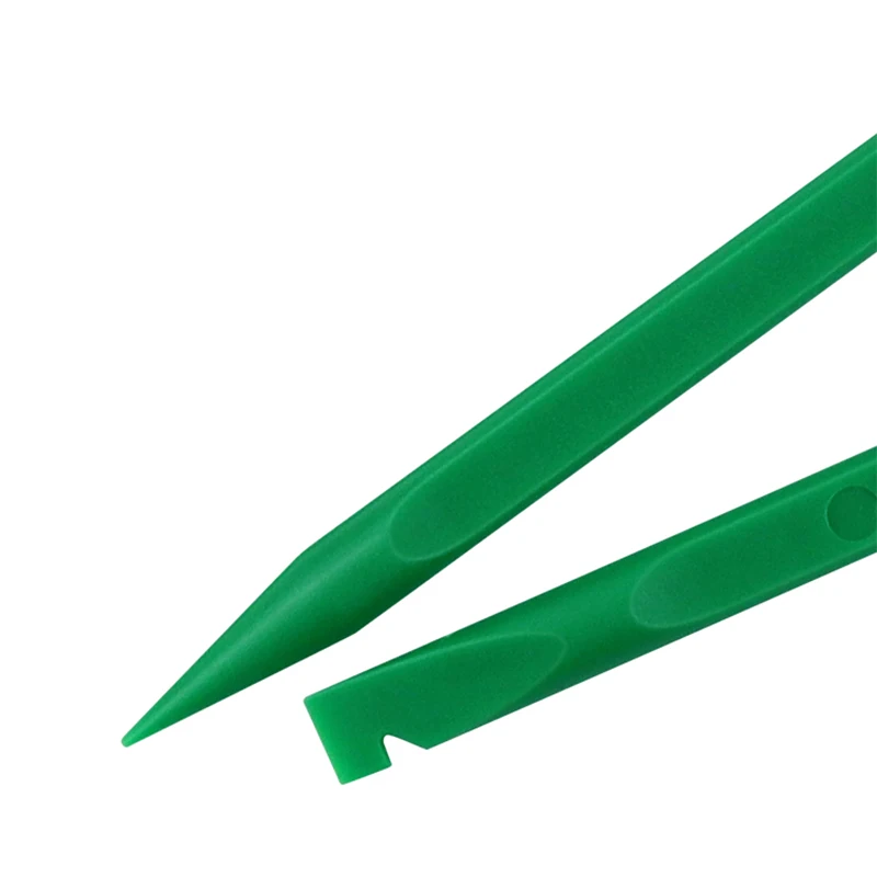 Herramienta de reparación de 3 piezas, palanca de plástico para desmontaje de pantalla móvil, carcasa, combinación verde/negro
