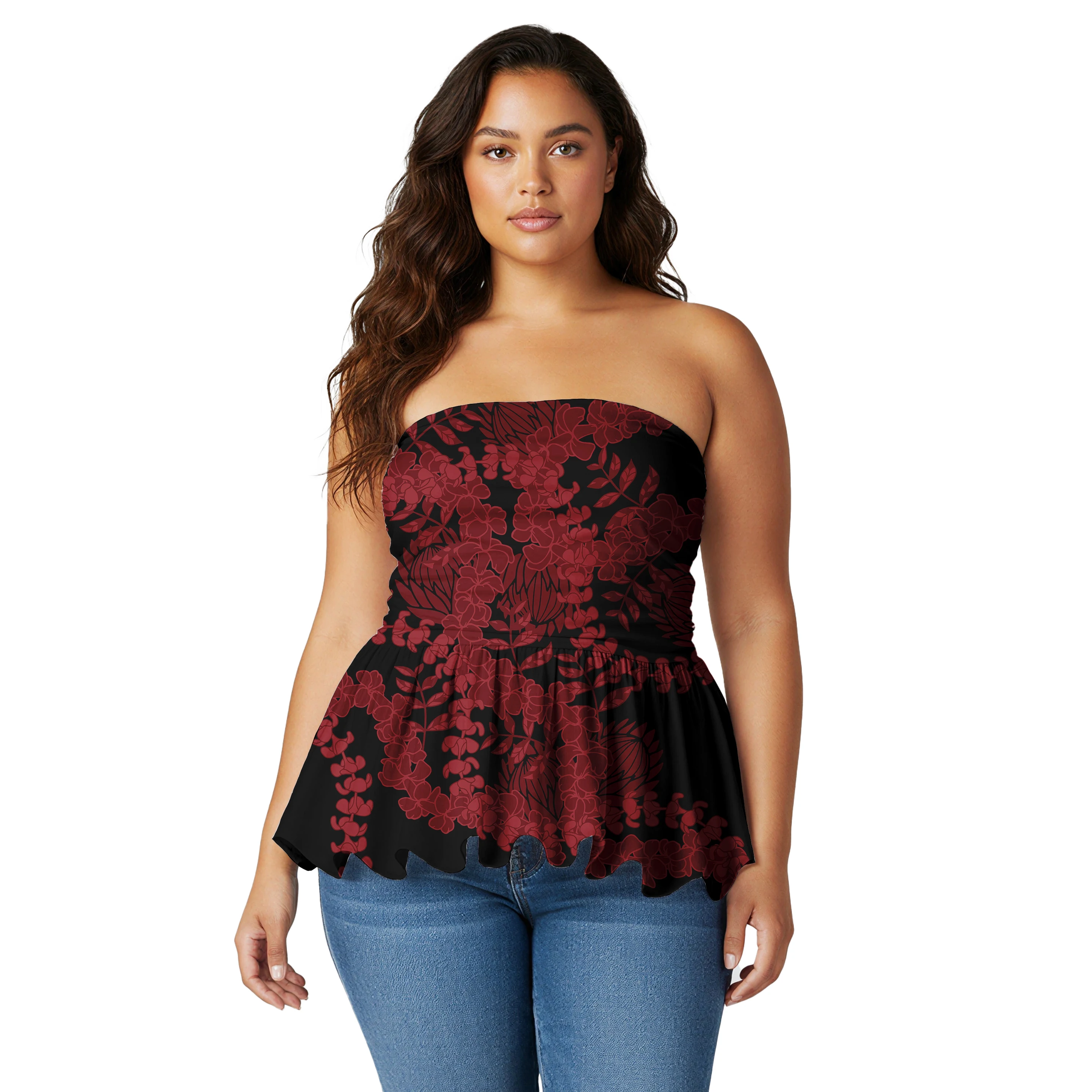 Высококачественные модные женские топы с островом, блузки, гавайский дизайн, тонкие красивые блузки с индивидуальным узором, блузки Mokihana Lei Craft