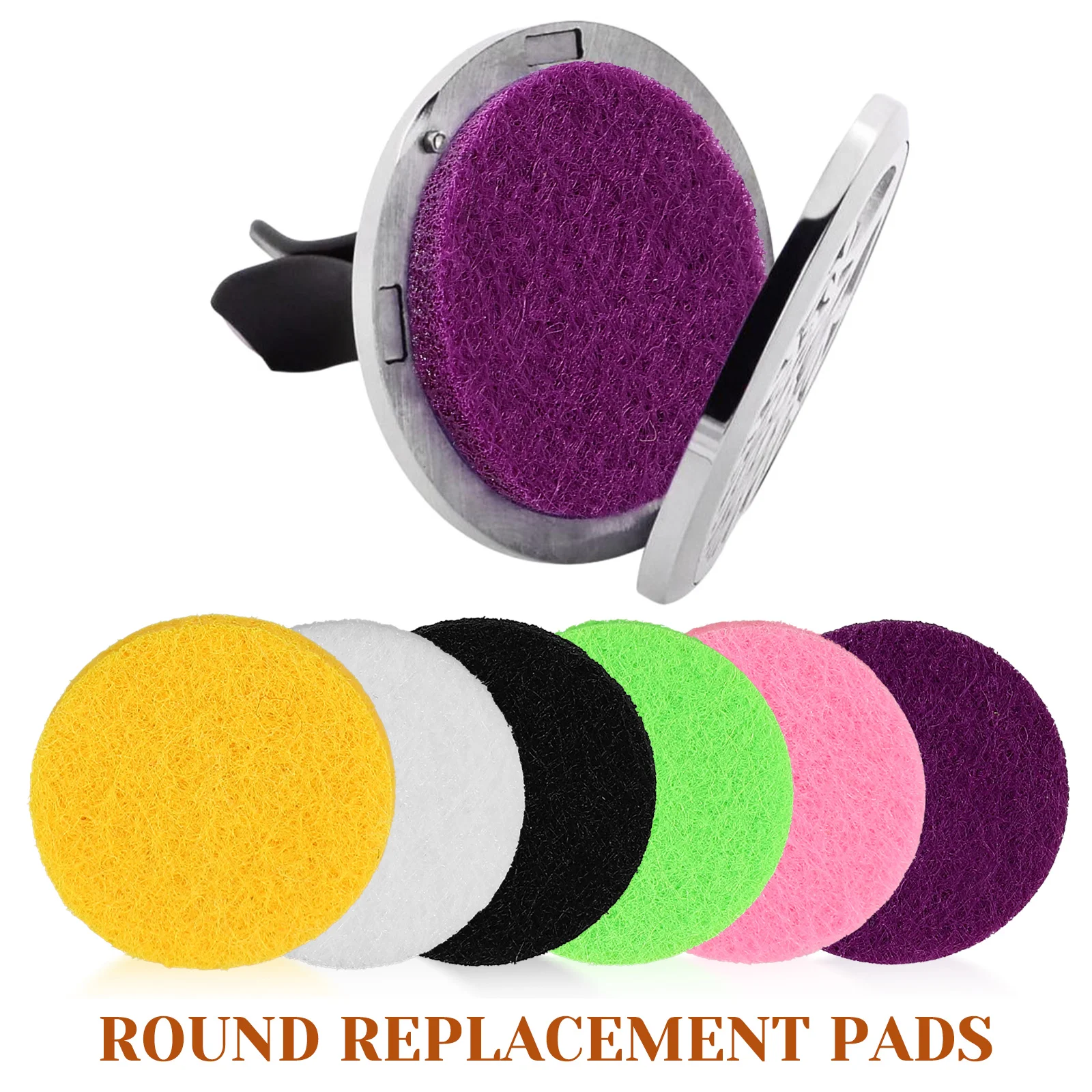 

12pcs Aromatherapy Diffuser Refill Pads Multicolor Soft Absorbent Essential Oil Replacement Pad for Fragrance Diffusion Aroma