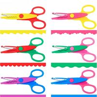 1pc Creative Wavy Pattern Safety Scissors Kawaii Lace Scissors Card Photo Handmade Tools DIY Paper Cutter