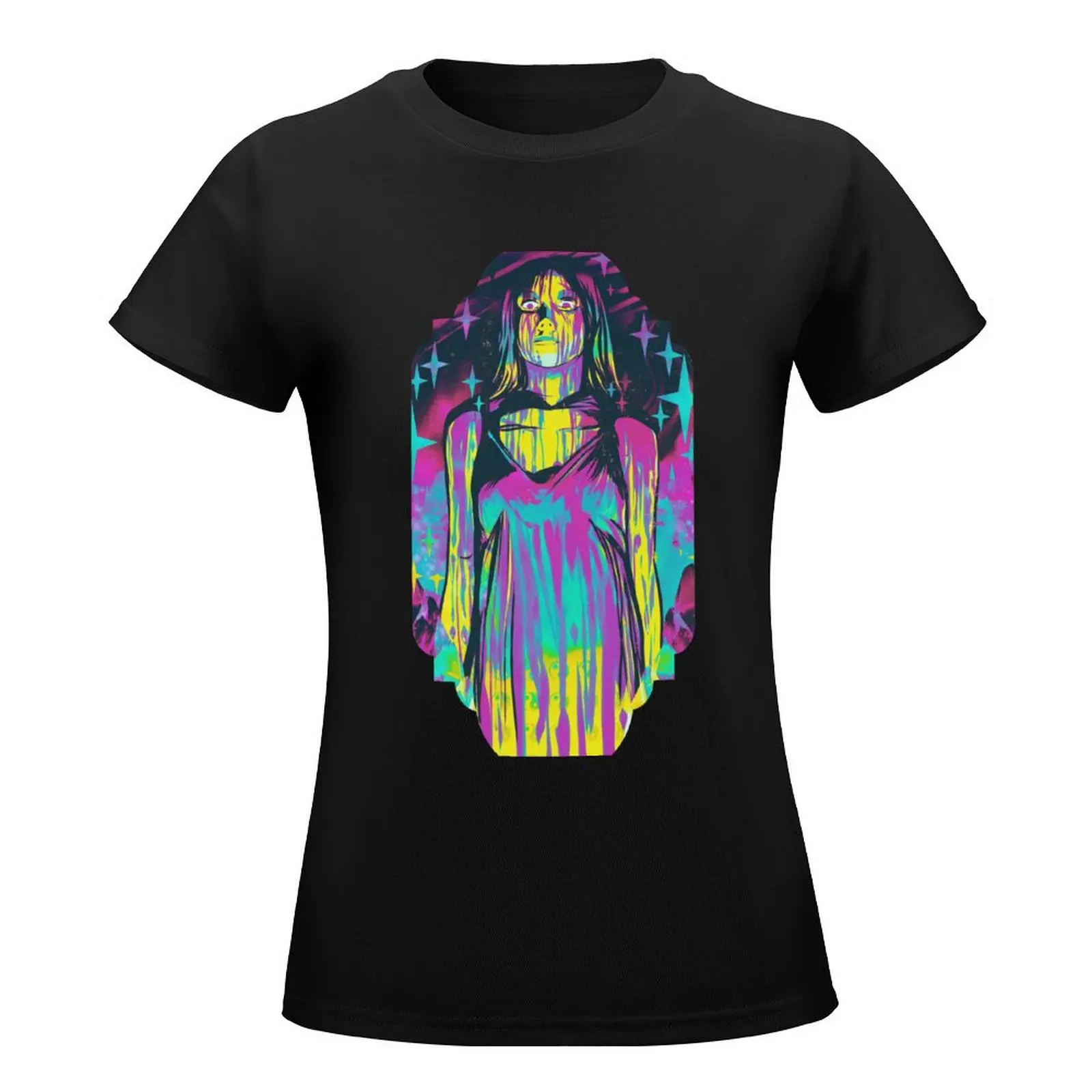 Neon Horror: Carrie T-Shirt lady clothes cute tops plus size t shirts for Women loose fit