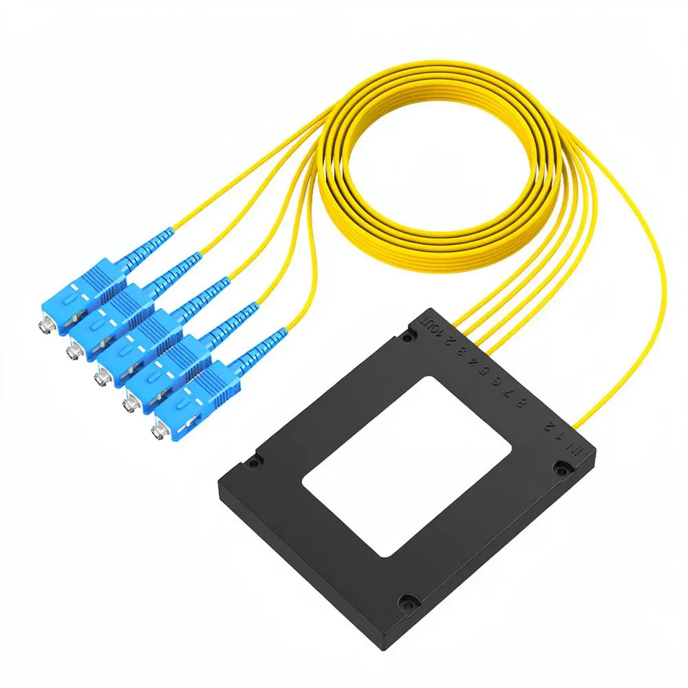 Telecommunication Network Fiber Splitter SC Connector Passive Component Stable Performance For Broadband System