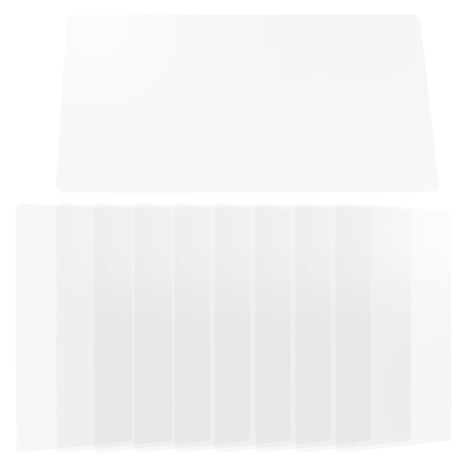 

10Pcs 3D Pen Accessories Transparent Plastic Mat for 3D Drawing Projects Lightweight Reusable Tracing Board for Students