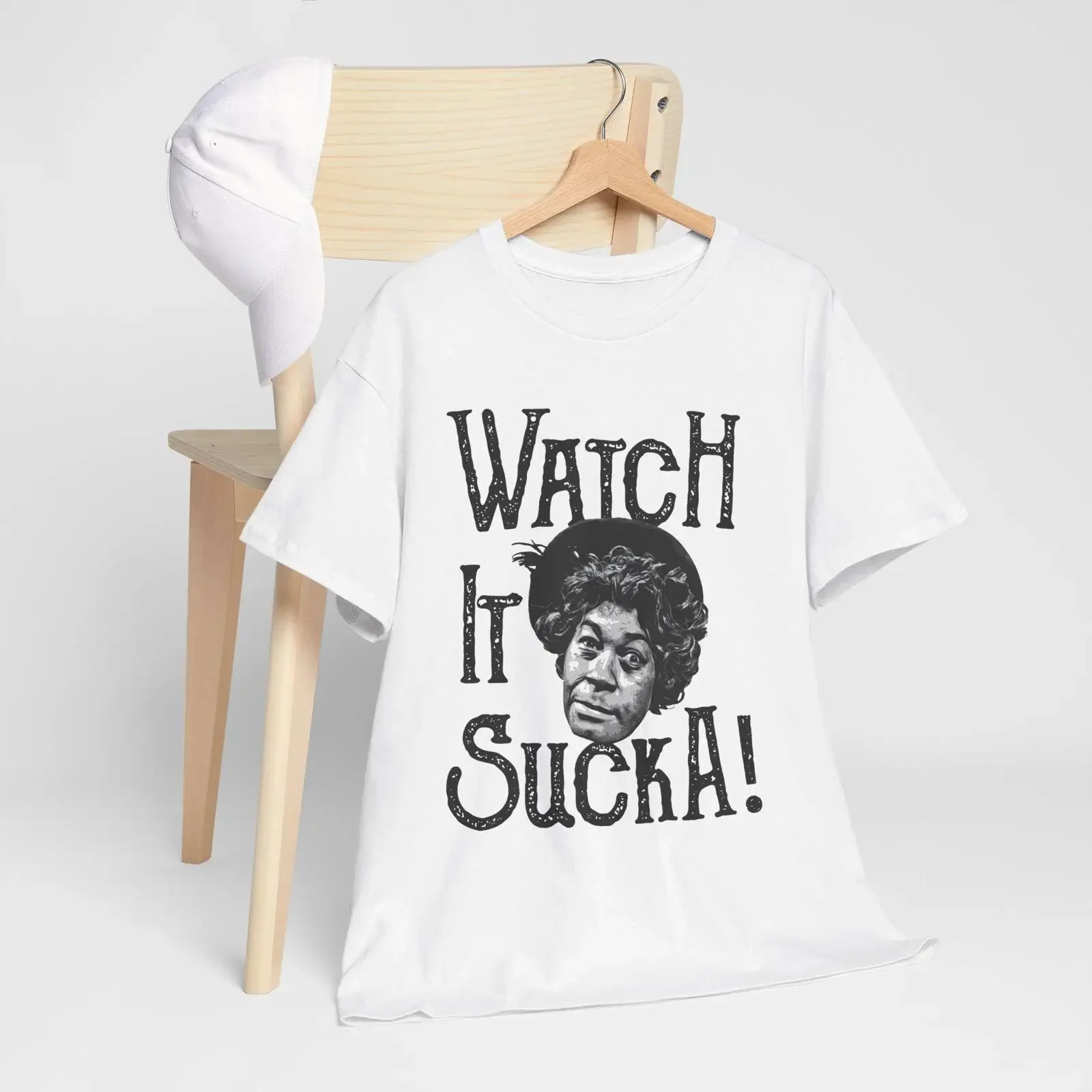 Tante Esther, schau, wie es sich anfühlt, Retro-Komödie-TV-Show-T-Shirt, Baumwolle, Vintage-Look, gewaschen, vielseitig, leicht modisch, atmungsaktiv, dehnbar.