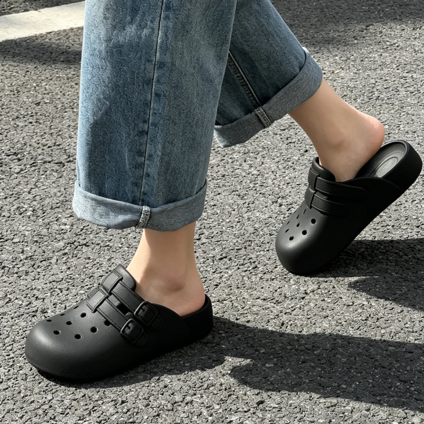 Women’s Summer Clogs, Soft Comfort Home Shoes, Non-Slip Outdoor Sandals, Simple Versatile Arch Support Beach Shoes