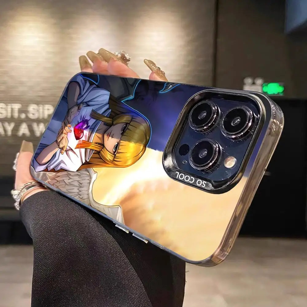 

Чехол для телефона Yugioh Changel of Heart для iPhone 16, 15, 14, 13, 12, 11 X XR XS 8 7 Pro Max Plus, роскошный полупрозрачный цветной принт