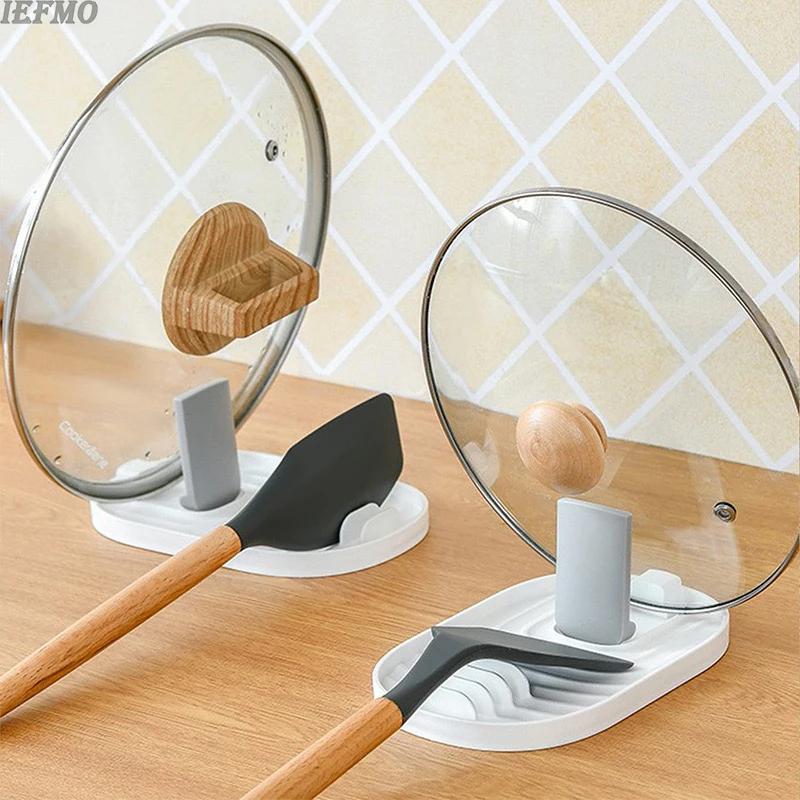 Foldable Pot Lid Holder Kitchen Organizer Shovel Storage Rack Drain Drying Rack for Sink Space Saving Kitchen Gadgets