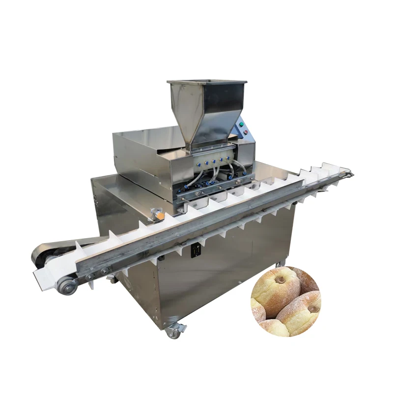 Máquina de inyección de crema de repostería de acero inoxidable, máquina de inyección de relleno de hojaldre de pastel de crema de empanado de masa