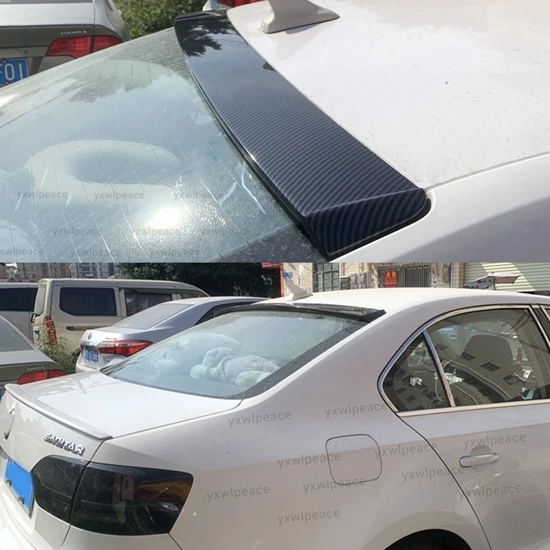 For Volkswagen VW Jetta Mk6 Spoiler 2012-2018 ABS Plastic Primer Color Rear Window Roof Spoiler Wing Body Kit Accessories