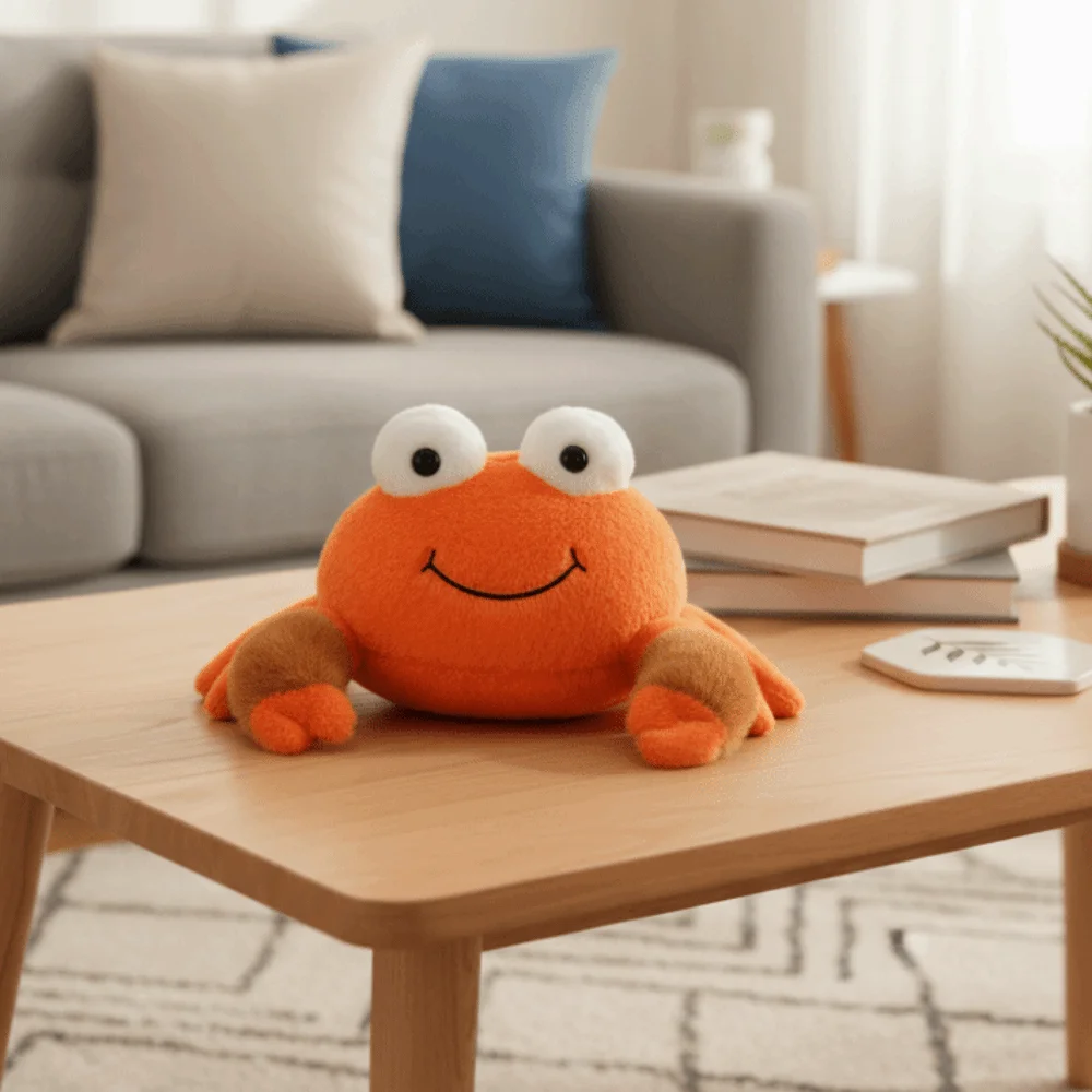 Novelty PP Cotton Crab Plush Toys Simulation Soft Animal Crab Dolls Fluffy 23cm Sea Crab Plush Dolls Valentine's Birthday